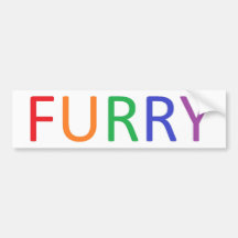 Furry Pride Bumper Sticker