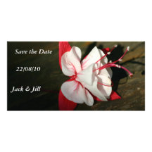 Fuschia Save The Date Photo Card