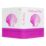 Fuscia Shell Wedding Planner binders