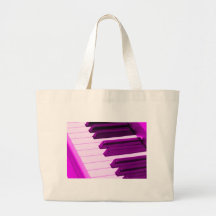 Fusha Pink Piano Or Organ Keyboard Canvas Bags