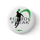 Futbol Freak - Green - Boys Pinback Button