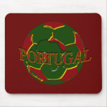 Futebol Português - Bola nos Cores Portugueses Mousepad
