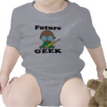 futur bébé mignon de noir de geek t-shirts