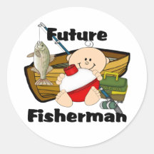 Futur pêcheur adhésif rond