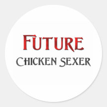 Futur poulet Sexer Autocollant