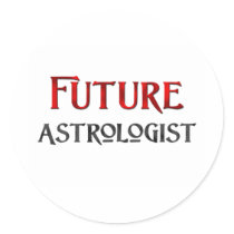 Future Astrologist Round Sticker