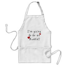 Future Auntie Kid Print Tshirts and Gifts Aprons