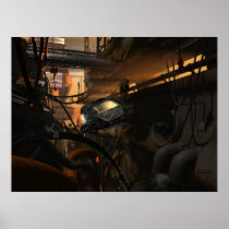 Future bandits - cyberpunk poster posters