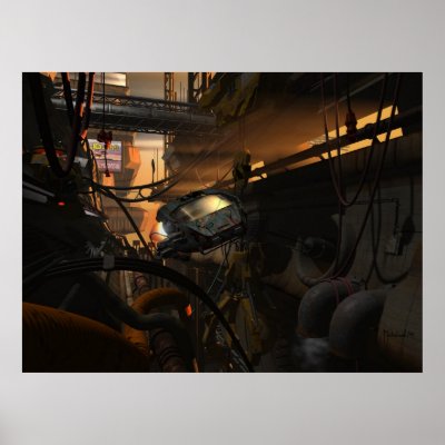 Future bandits - cyberpunk poster by eonworks
