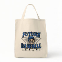 Future Baseball Star Blue Helmet Tote Bag