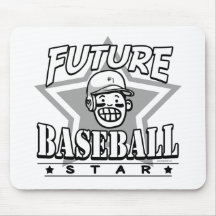 Future Baseball Star White Helmet Mouse Pads
