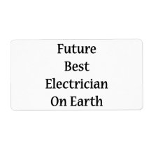 Future Best Electrician On Earth Custom Shipping Labels