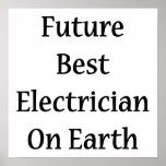 Future Best Electrician On Earth Posters