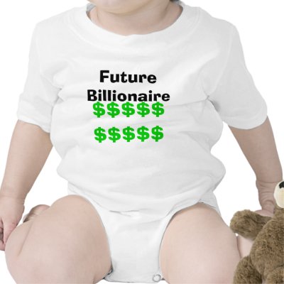 Future Billionaire Baby Bodysuits by christigmc