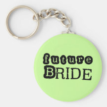 Future Bride Black Text Tshirts and Gifts Keychains