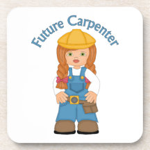 Future Carpenter Construction Worker- GIRLS Coasters