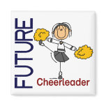 Future Cheerleader Stick Figure Fridge Magnets