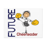 Future Cheerleader Stick Figure Post Card