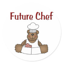 Future Chef Round Stickers