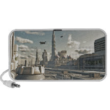 Future City Streets Laptop Speaker