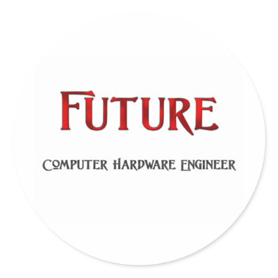 Future Computer Hardware Engineer Round Sticker by jobshirt