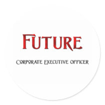 Future Corporate Executive Officer Round Sticker