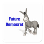 Future Democrat Square Sticker