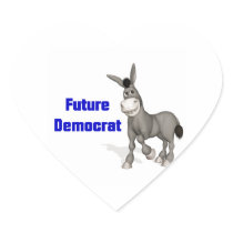 Future Democrat Heart Sticker
