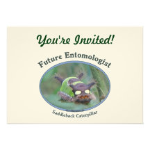 Future Entomologist Caterpillar Custom Invites