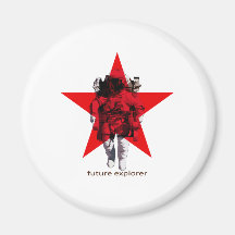 Future Explorer Fridge Magnet