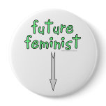 future feminist pinback button