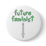 future feminist pinback button