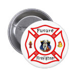 Future Firefighter Baby Button