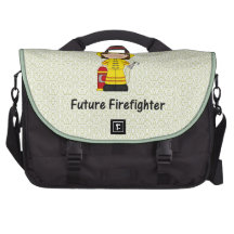 future firefighter (girl) laptop messenger bag