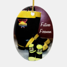 Future fireman christmas ornaments