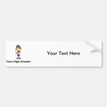 future flight attendant bumper sticker