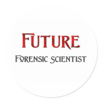 Future Forensic Scientist Round Sticker