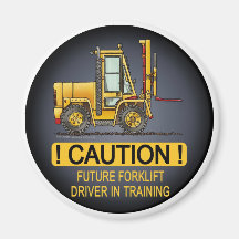 Future Forklift Truck Driver Magnet