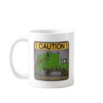 Future Garbage Truck Green Driver Coffee Mug