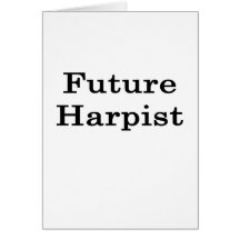 Future Harpist Greeting Cards