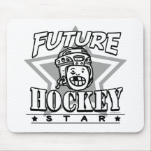 Future Hockey Star White Helmet Mousepads