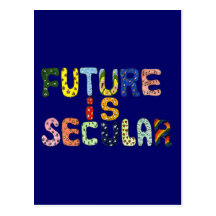 FUTURE IS SECULAR POSTCARD