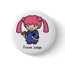Future Judge - Girl Pinback Button
