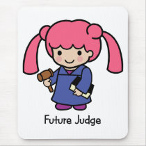 Future Judge - Girl Mouse Mat