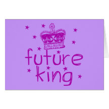 Future King Cute Royalty Tshirt Greeting Card