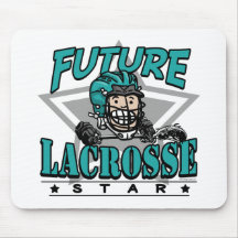 Future Lacrosse Star Teal Helmet Mousepads