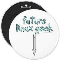 future linux geek pinback buttons