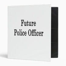Future Police Officer Vinyl Binders