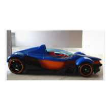 Future Race Car Toy Personalized Photo Card