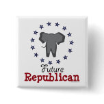 Future Republican Elephant Button